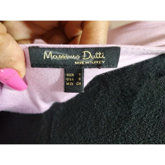 Massimo Dutti Women's Purple Solid Polyester Sleeveless V-Neck Blouse Size Small - Picture 7 of 9